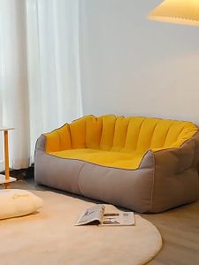 Bean Bag Sofa With Filling Lazy Sofa Bedroom Foldable Tatami Sofa lying chair Floor Chair New shell sofa懒人沙发Sofa malas