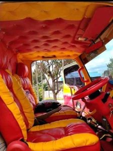 cover jok model sofa buat truk Canter RagasaElfDyna