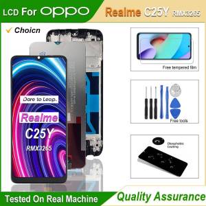 High Quality Display For OPPO Realme C25Y Screen Touch Digitizer Assembly For Realme C25Y LCD RMX3265 Display Replacement Parts