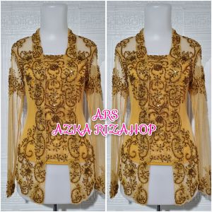 atasan kebaya wisuda kebaya kutubaru silver mix sage + longtorso