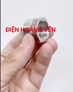 Cà Rá Inox 27 21 Nối Ren Ngoài 27 Ren Trong 21 Inox Bóng 201
