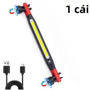 Đèn LED Làm Việc Từ Tính Sạc USB 360 Độ °   Đèn Pin Cơ Khí Xoay Đa Năng Đèn Sửa Chữa Ô Tô Khẩn Cấp Với Kẹp Điều Chỉnh