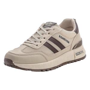 CUOYI | Genuine Leather Chunky Sneakers Breathable Slip-resistant