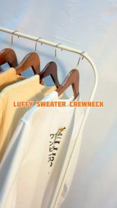 LUFFY SWEATER CRAWNECK ANIME || SWEWTER BASIC laki2 Keren || SIZE M - L - XL ( Pria & Wanita )