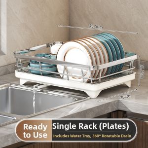 JUMEISHI | Stainless Steel Dish Drying Rack Kitchen Organizer