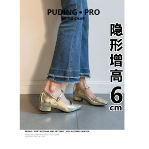 Korean Style Mary Jane Womens Shoes Spring Autumn 2025 New Small Size Thick Heel Single Shoes for Skirts High Heels