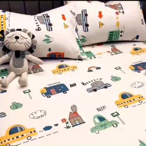 [ FREESHIP ❤️] Sét 3 Món Ga Gối Cotton Living - 100% COTTON TỰ NHIÊN Mát Lạnh - KiMi_Decor