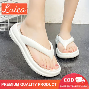 Lucia Sandal Jelly Sandal Jepit Pria Wanita EVA / Summer Sandals  Sandal Soft Slippers Anti Slip Elastic Empuk / Sendal Kamar Empuk Nyaman Tebal / Sandal Rumah Karet