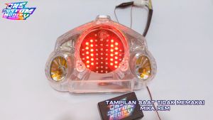 Stoplamp Jupiter Z New Burhan 8 10 Mode Running Otomatis Manual Lampu Rem Bonus Lampu Depan Sein