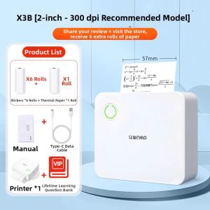 deli | Bluetooth Portable Printer Clear High-quality Student Use