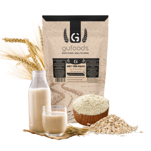 Bột Yến mạch ăn liền GUfoods - Nguyên liệu nhập khẩu Bột đã chín Giàu chất xơ & protein thực vật Tốt cho sức khoẻ Ăn kiêng Healthy Tập gym Eat clean