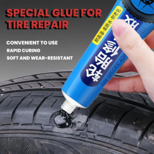 High Viscosity Shoe Glue - Tire Repair Adhesive for Cracked Soles & Damaged Shoes Waterproof & Wear-Resistant Rubber Filler