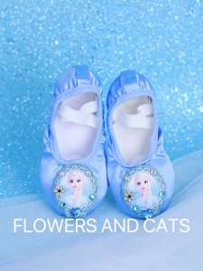 Childrens Ballet Dance Shoes Soft Bottom Practice Shoes Girl Cartoon Dancing Shoes Princess Elsa Ballerina Girls Shoes
