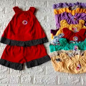 20 pcs Daster anak matahari per kodi usia 6 bln  smpai 1 tahun || 2-4 tahun || daster anak murah