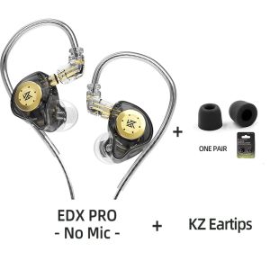 KZ EDX Pro Dynamic In Ear Monitor Wired Earphones HIFI Stereo Bass Music Earbuds Sport Headphones Gaming Headset KZ castor zs10