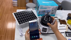 8MP Solar CCTV Camera Outdoor Wireless WiFi Security Camera with AI Human Detection 360° View & Full Color Night Vision