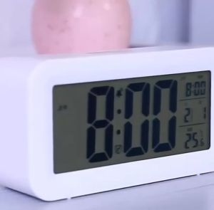 Thermometer Calendar Time Digital Backlight LED Display Table Alarm Clock Snooze
