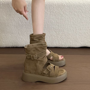 XUJIA | Height Increasing Summer Bootie 8cm