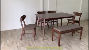 GF 5s DINING ROOM SET [1+4+BEN99] / meja makan
