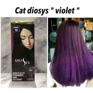 VIOLET Cat rambut hair color Diosys 100ml Warna semir rambut  100ml plus developer hair colour