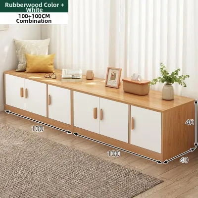 LUTUMEI | Storage Bench Window Low Cabinet