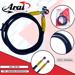 Selang Rem Depan Belakang ARAI Serat 60cm 77cm 95cm 105cm 120cm 130cm 150cm 215cm Selang Rem