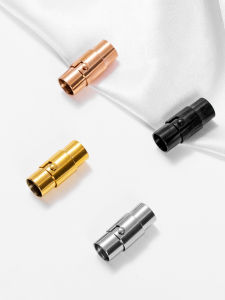 Titanium Steel Magnet Clinch Dragon Scale Woven String Clip Leather Cord Bracelet Buckle Carrying Strap Connector Accessory Safety Lock