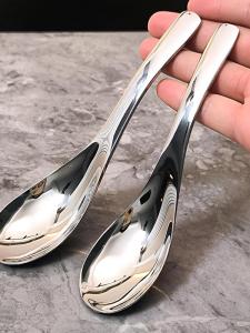 Thìa Ăn Cháo Bằng Thép Không Gỉ 316 Cao Cấp Dùng Tại Nhà Thìa Ăn Kiểu Trung Quốc Dài Cầm Tay Chất Lượng Thực Phẩm Giá Trị Thẩm Mỹ Cao