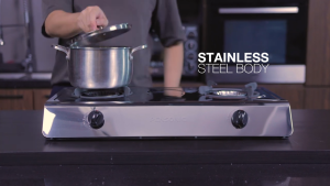 PENSONIC Gas Cooker Whirlwind Power Flame 4.5kW X 2 Burner Stove PGC-5602S Stainless Steel Body Dapur Masak Api Kuat