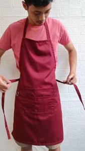 Apron Full Body Tali Kerut Koki Barista Barberman Waiters Chef Pelayan Resto Hotel Baker Pattissier