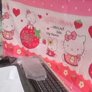( COD ) Gordeng Kolong Meja Dapur Karakter HelloKitty