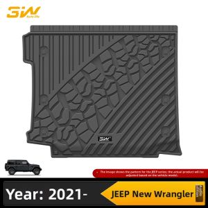 3W | TPE Car Foot Mats For Jeep Wrangler JL JK Sahara Rubicon