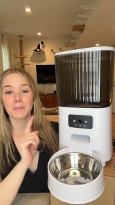 ZAFUL Smart Pet Feeder WiFi Automatic Cat Feeder with Camera for Secure Feeding and Food Storage Solution