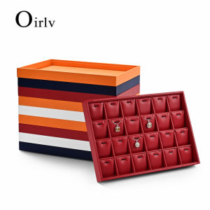 Oirlv ถาดโชว์สร้อยคอสร้อยข้อมือถาดเก็บของกล่องเครื่องประดับ P128 P131 P130 P129