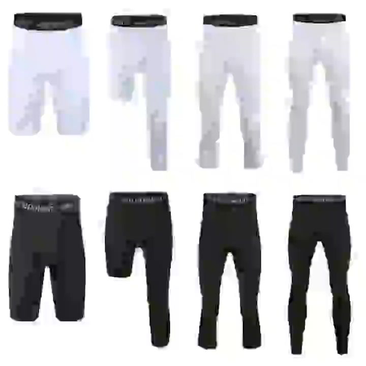 Snapklik.com : Boys Basketball Compression Pants One Leg Football Tights  3/4 Youth Sports Base Layer Workout Capri Leggings Gifts Red XS