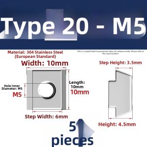 TIANZHUOJINSHU | T-Slot Nut Block M3-M8