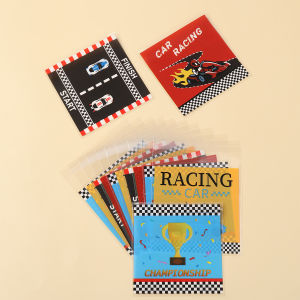 Racing Car Gift Bags Race Car Candy Bags Gifts Goodies Treats Birthday Party Decor Kids Boys Favor Party Supplies Cookie Bags