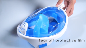 Mask Full Face Scuba Diving Snorkeling With Action Camera Black Blue snorkeling masker diving