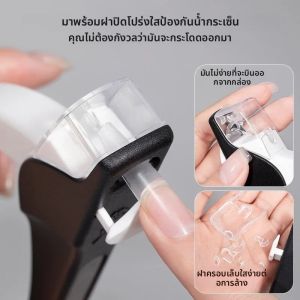 กรรไกรตัดเล็บปลอมรูปตัวยูแบบมืออาชีพ ป้องกันการกระเด็น กรรไกรตัดเล็บอเนกประสงค์ พร้อมอุปกรณ์ทำเล็บ