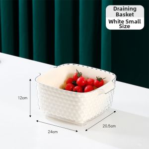 Double Layer Fruit and Vegetable Basket For Drainage