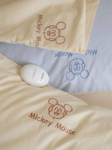 Cute Cartoon Style Pure Cotton Pillowcase Washed Cotton Inner Core Set for Single Person Bedding Durable Quality