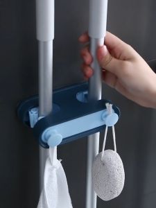 ที่แขวนไม้กวาด ที่หนีบไม้กวาด ที่แขวนไม้ถูพื้น ที่หนีบไม้ถูพื้น ที่แขวนติดผนัง ที่แขวนเอนกประสงค์ ที่หนีบและล็อค ใช้งานง่าย จัดเก็บอุปกรณ์ได้หลากหลาย ที่แขวน