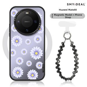Smyideal | Magnetic Purple Flower Mirror For Huawei Phones