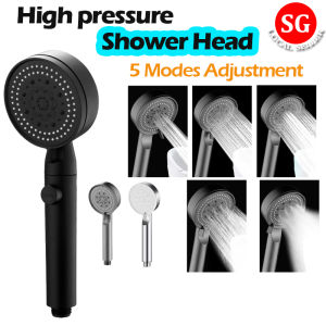 🇸🇬【SG stock】5 Modes High Pressure Shower Head /Water Saving Showerhead / Powerful Water Saving Shower Head Handheld Bathroom Accessories 5 Modes Adjustable High Pressure Shower Head Powerful Water Saving Shower Head Handheld Bathroom Accessories