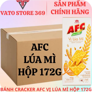 Bánh cracker AFC vị lúa mì hộp 172g