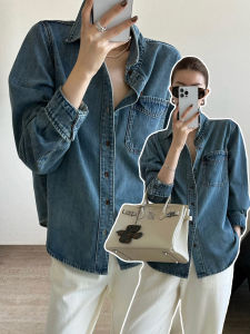 AIYILU | Áo Khoác Jeans Retro Thoáng Mát