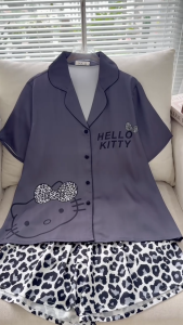 Đồ Ngủ Pijama Lụa HEUN YOUNG Bộ Pijama Đùi Truyền Thống Viền Lé Lụa Latin Cao Cấp Mặc Nhà 45-65kg