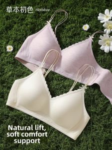 Cup Size Enhancement Gather Soft Support Seamless Nude Feeling Fine Straps Aesthetic Back Bra