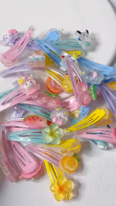 Sanrio Body Hair Pin 🎀 三丽鸥全身款发夹 Klip Rambut Klip Titis Air Kuromi Cinnamoroll Girl Cute Hair Clip Kuromi Hair Accessories
