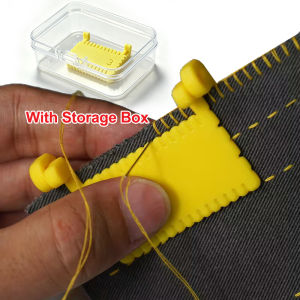 Seam Guide Clip On Sewing Edge Guide Needle Gauge Portable Measuring Tool For Beginners Quilting Crafting Hemming Edge DIY